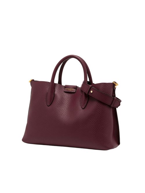 Borsa da donna in pelle martellata a spalla/tracolla con tracolla removibile, colore wine berry/t.moro GIANNI CHIARINI | 11832RNGDBL14209